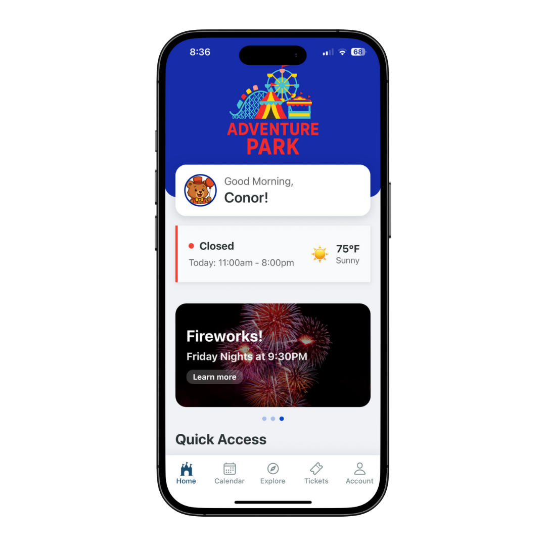 Theme Park Mobile App